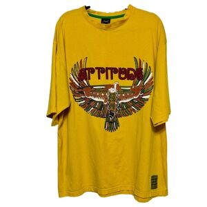 Vintage Y2K Attitude Eagle Graphic Mens Sz XL Bikercore Streetwear Skater Grunge